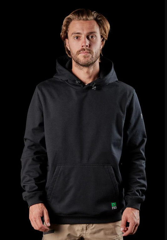 FXD Hoodie WF1 Black Layer Bonded Membrane Fleece - Thread and Ink Workwear
