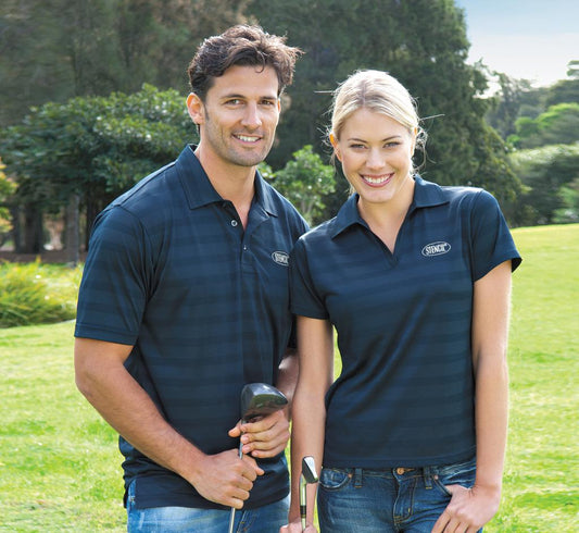 Stencil 1053 Mens Ice Cool Short Sleeve Polo - Thread and Ink Workwear