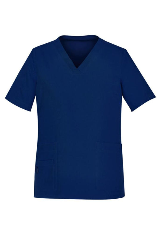 Biz Care CST941LS Avery Womens V-Neck Scrub Top - Thread and Ink Workwear