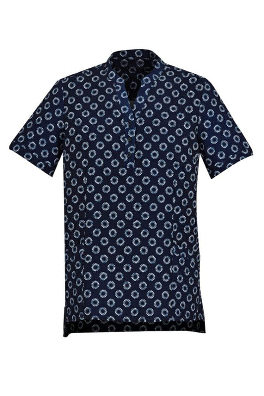 Biz Care CS950LS Florence Womens Daisy Print Tunic - Thread and Ink Workwear