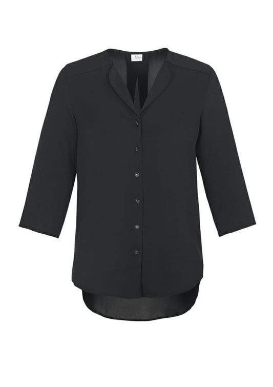 Biz Collection S015LT Ladies Lily Longline Blouse - Thread and Ink Workwear