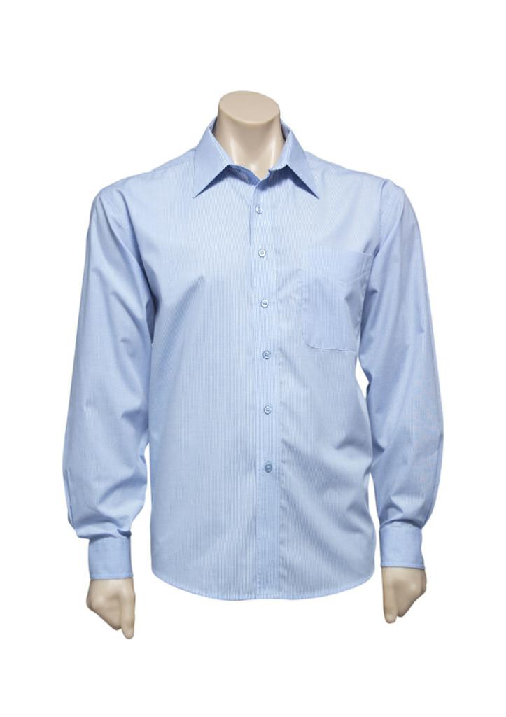 Biz Collection SH816 Mens Micro Check Long Sleeve - Thread and Ink Workwear