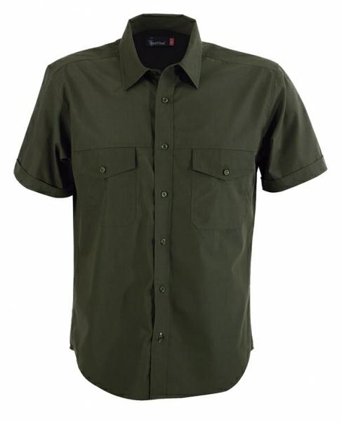 Identitee W06 Harley Mens Short Sleeve Shirt - Thread and Ink Workwear