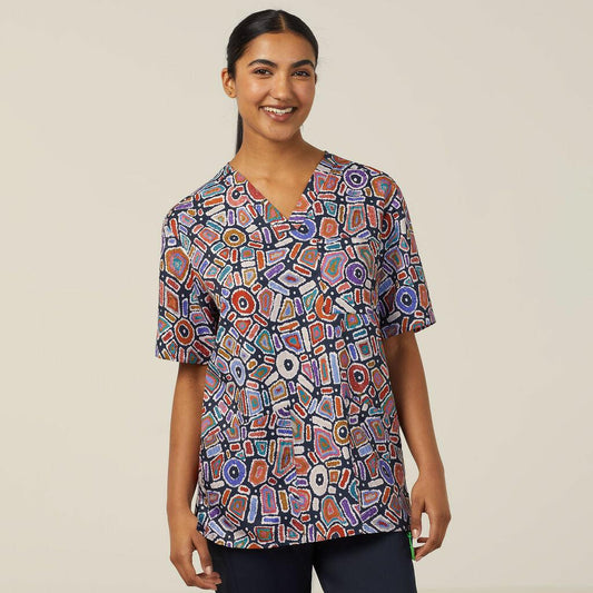 NNT CATRG9 Water Dreaming Scrub Top - Thread and Ink Workwear