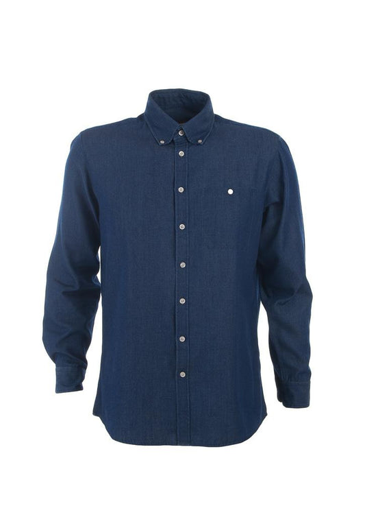 Identitee W48 Mens Dylan Long Sleeve Denim Shirt - Thread and Ink Workwear