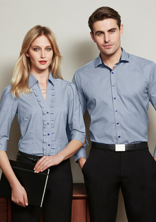 Biz Collection S267LT Ladies Edge 3/4 Sleeve Shirt - Thread and Ink Workwear