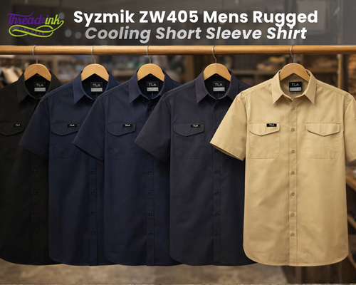 Syzmik ZW405 Mens Rugged Cooling Short Sleeve Shirt