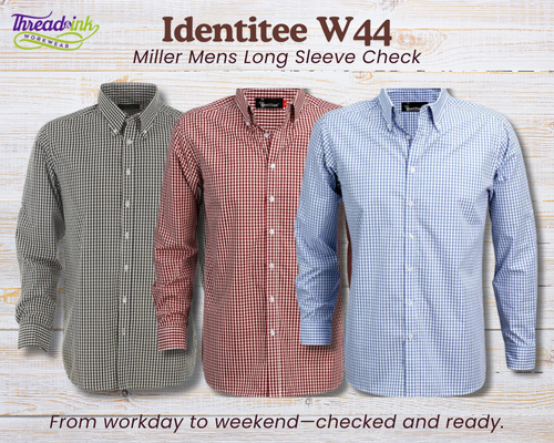Identitee W44 Miller Mens Long Sleeve Check