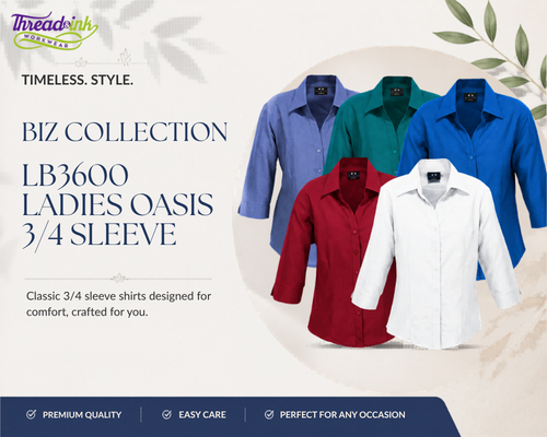 Biz Collection LB3600 Ladies Oasis 3/4 Sleeve