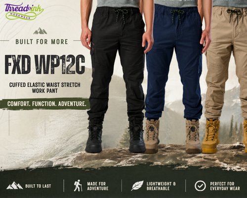 FXD WP12C Cuffed Elastic Waist Stretch Work Pant