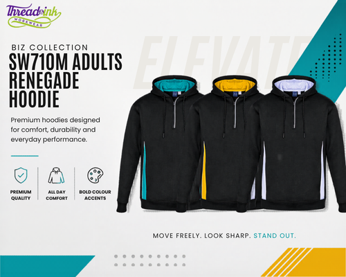 Biz Collection SW710M Adults Renegade Hoodie