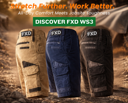 FXD WS3 Men’s 360 Degree Stretch Work Shorts