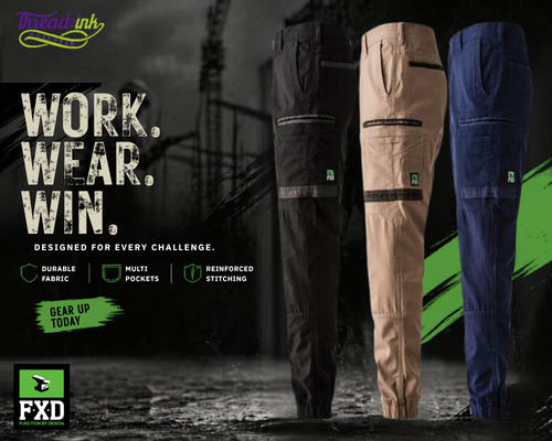 FXD Pants WP4 Stretch Ankle Cuffed Work Pants