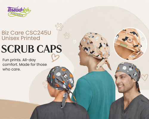 Biz Care CSC245U Unisex Printed Scrub Cap