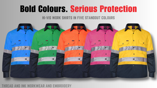 Ritemate RM1050R Men’s Open Front Two-Tone Shirt: Built for Safety, Comfort, and Performance