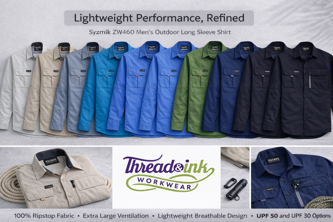 STAY COOL, MOVE FREELY: THE SYZMIK ZW460 MEN’S OUTDOOR LONG SLEEVE SHIRT
