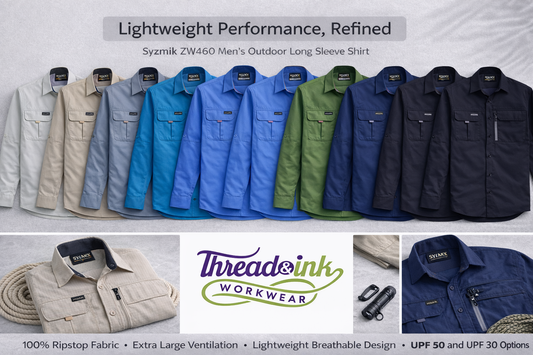 STAY COOL, MOVE FREELY: THE SYZMIK ZW460 MEN’S OUTDOOR LONG SLEEVE SHIRT