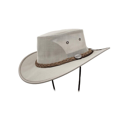 Barmah Hats 1057KH Canvas Drover Hat Khaki - Thread and Ink Workwear