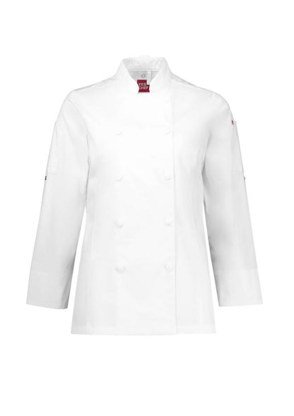 Yes!Chef CH430ML Womens Gusto L/S Chef Jacket - Thread and Ink Workwear