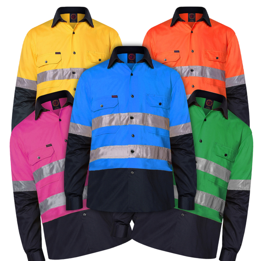 Ritemate 2 Tone Open Front L/S 3M Tape RM1050R