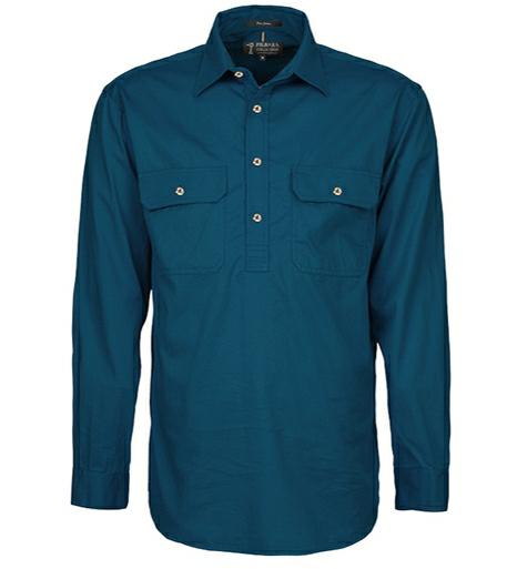 Pilbara RM200CF Men's Closed Front L/s Shirt 6XL