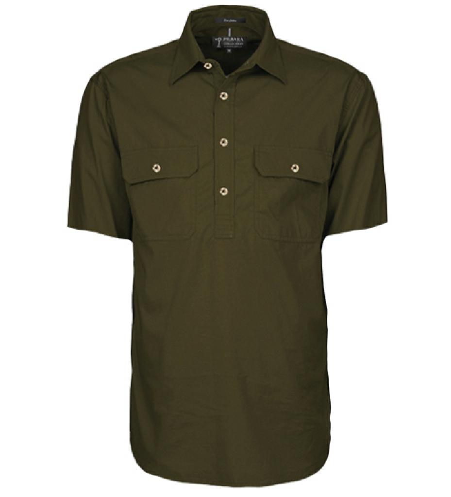 Pilbara RM200CFS Closed Front Short Sleeve Shirt