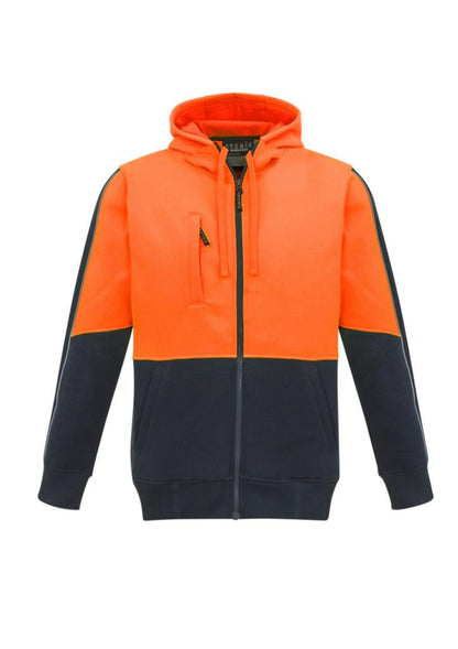 Unisex ZT485 Hi Vis Full Zip Hoodie