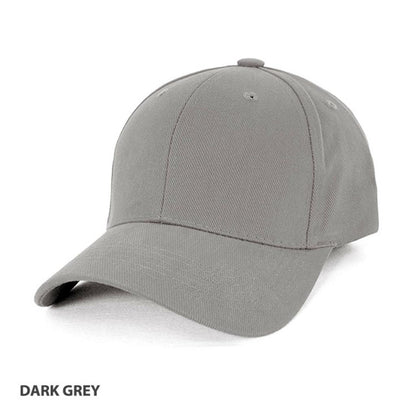 Grace Collection AH230 Heavy Brushed Cotton Cap w/ Logo - 1000 QTY - Thread and Ink Workwear