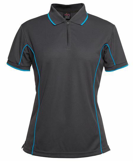 JB's Wear 7LPI Ladies S/S Piping Polo