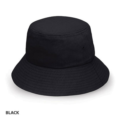 Grace Collection AH715 Heavy Brushed Cotton Bucket Hat w/ Logo - 25 QTY - Thread and Ink Workwear