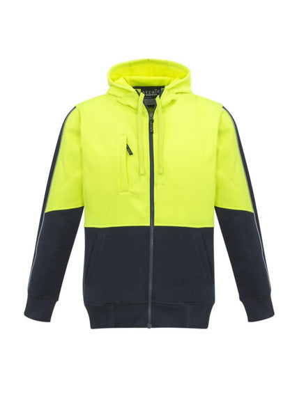 Unisex ZT485 Hi Vis Full Zip Hoodie