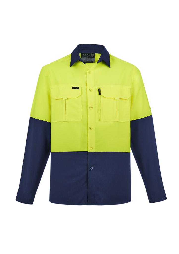 Syzmik ZW468 Mens Hi Vis Outdoor Long Sleeve Shirt