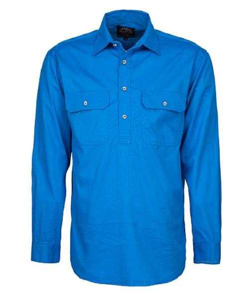 Pilbara RM200CF Men's Closed Front L/s Shirt 6XL