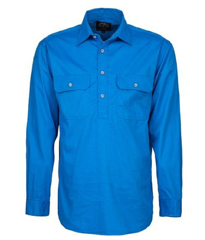 Pilbara RM200CF Men's Closed Front L/s Shirt 6XL