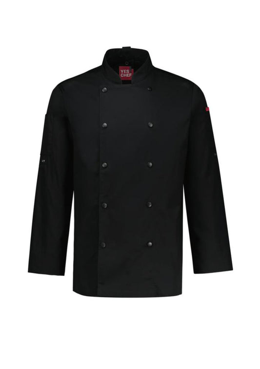 Yes!Chef CH430ML Mens Gusto L/S Chef Jacket - Thread and Ink Workwear