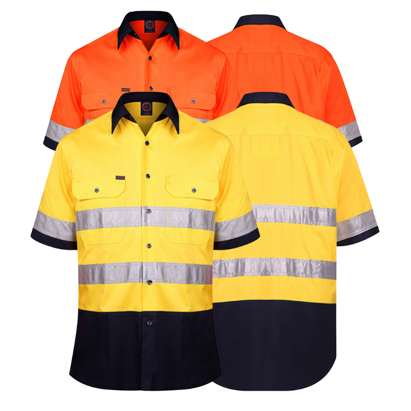 RiteMate RM107V2RS two tone s/s shirt w/3M tape