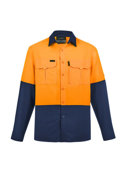 Syzmik ZW468 Mens Hi Vis Outdoor Long Sleeve Shirt