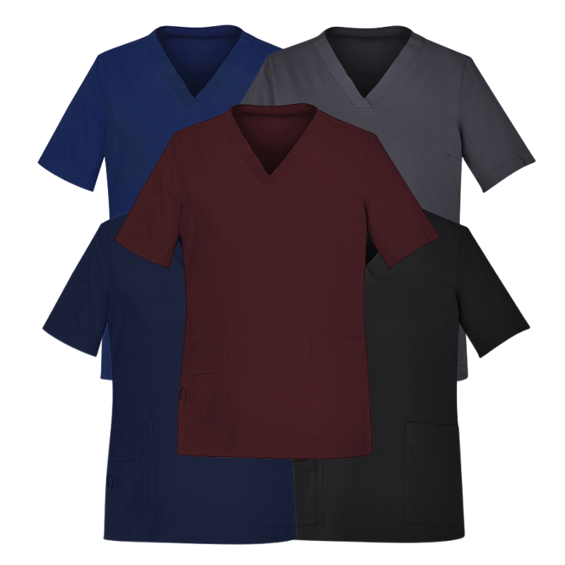 Biz Care CST941LS Avery Womens V-Neck Scrub Top