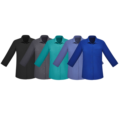 Biz Care CS951LT Florence Womens 3/4 Sleeve Shirt