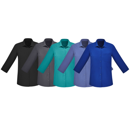 Biz Care CS951LT Florence Womens 3/4 Sleeve Shirt