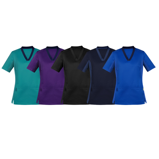 Biz Care CST043LS Womens Riley V-Neck Scrub Top