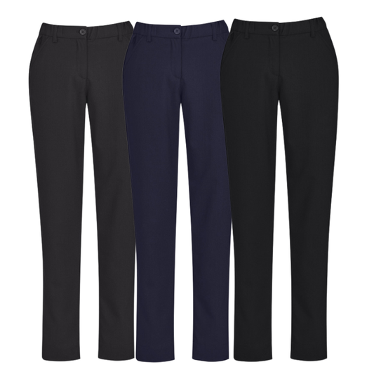 Biz Care CL953LL Womens Comfort Waist SlimLeg Pant