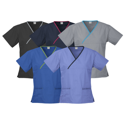 Biz Collection H10722 Ladies Crossover Scrubs Top