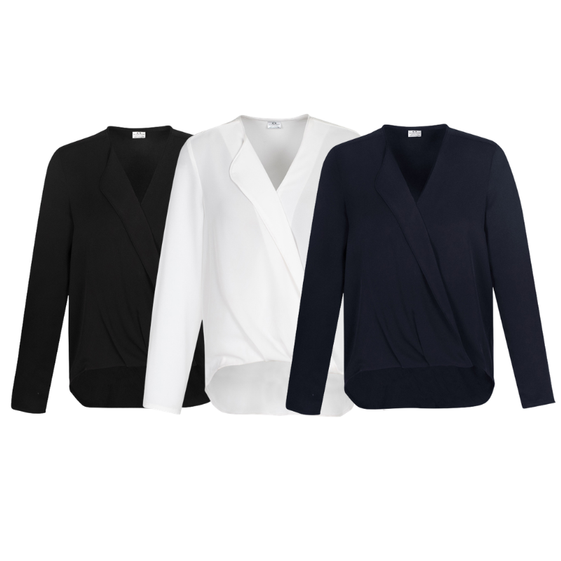 Biz Collection S014LL Ladies Lily Hi-Lo Blouse