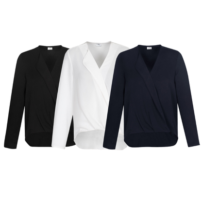 Biz Collection S014LL Ladies Lily Hi-Lo Blouse