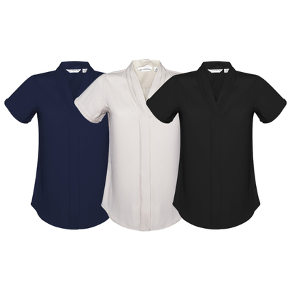 Biz Collection S628LS Madison Short Sleeve Blouse