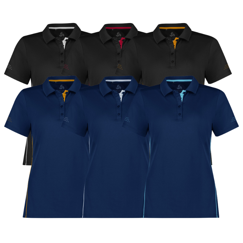 Biz Collection P200LS Balance Ladies Polo B&N