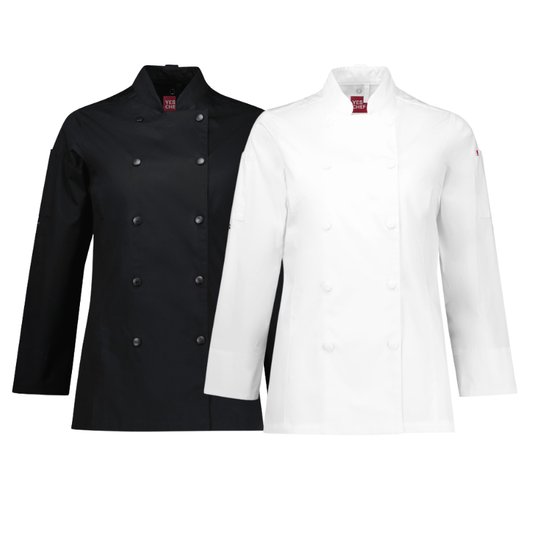 Yes!Chef CH430LL Womens Gusto L/S Chef Jacket