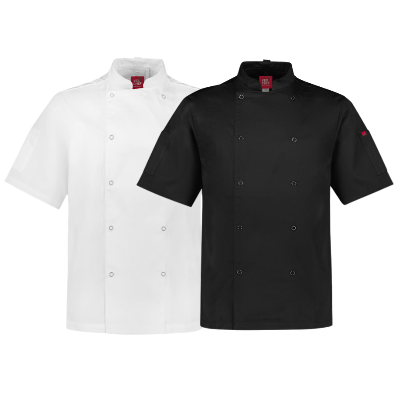 Yes!Chef CH232MS Zest Mens S/S Chef Jacket