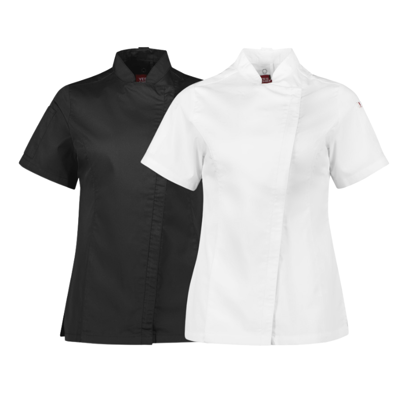 Yes!Chef CH330LS Womens Alfresco S/S Chef Jacket